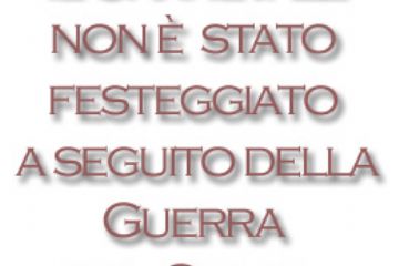 Il Carnevale non è stato fatto a seguito della Guerra del Golfo