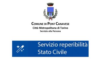 Reperibilità Ufficio Stato Civile lunedì 8 dicembre 2025